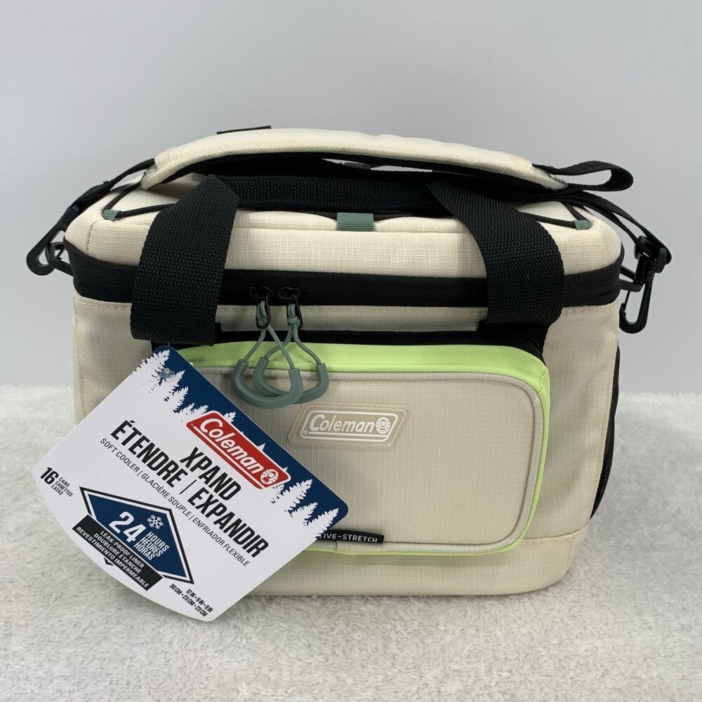 Coleman Xpand 16 Can Soft Cooler Desert Sand Camping Hiking Beach Traveling
